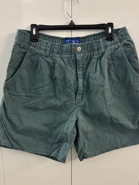 Vintage 90s Ocean Pacific Sport OP Sport Mens XL Faded Above Knee Shorts Green
